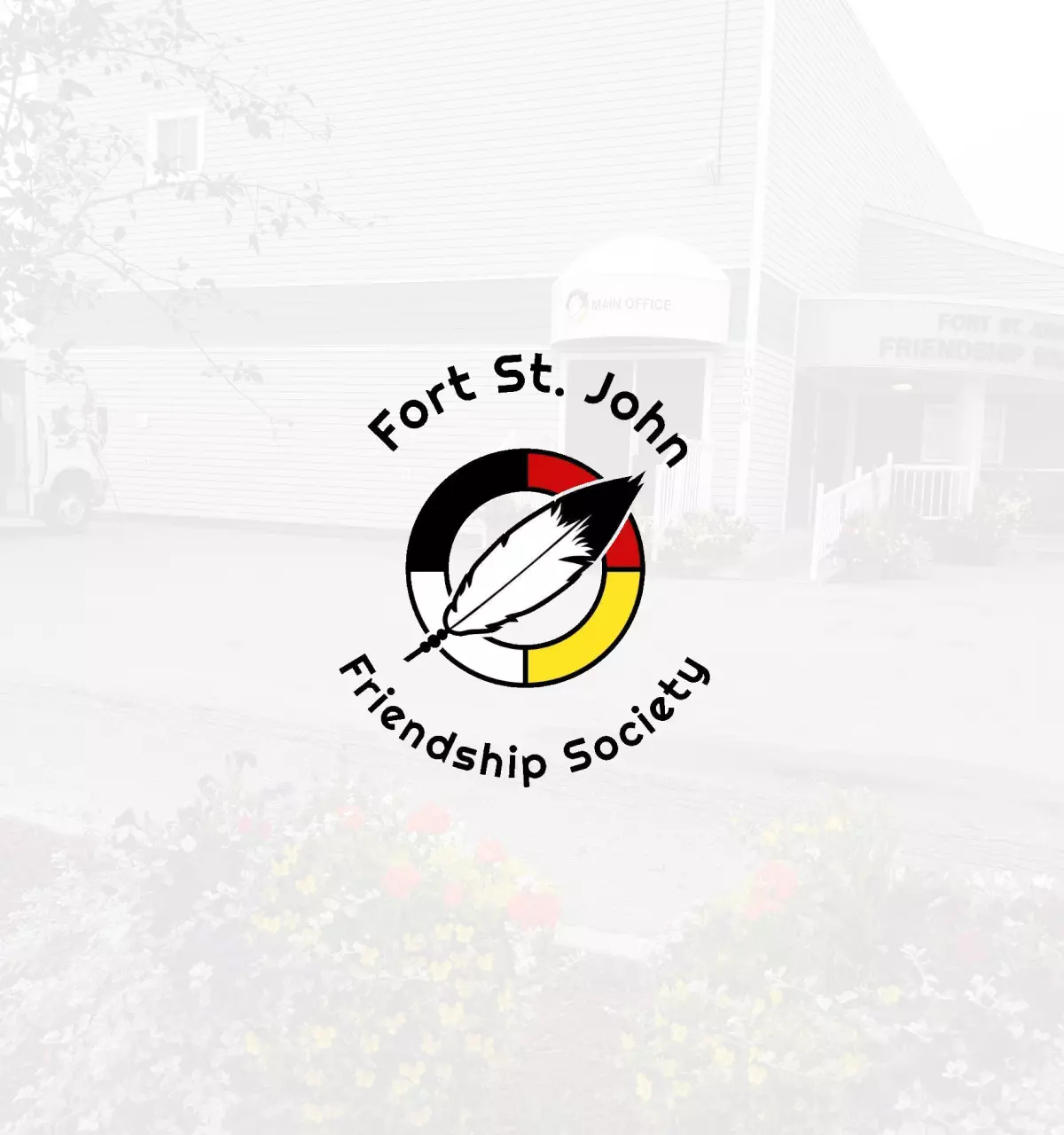 Fort St. John logo button over top of an image of their centre.